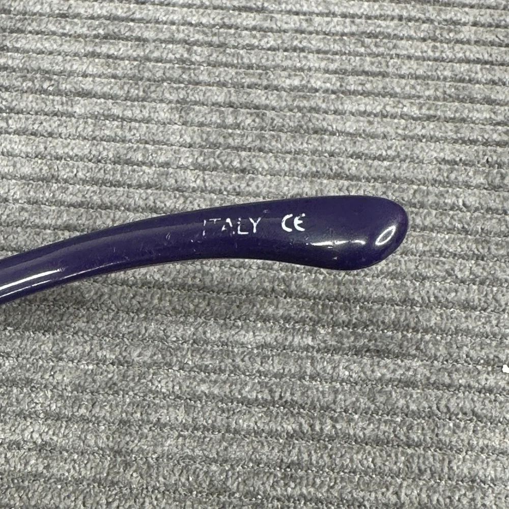 Smith Sliver Y2K Sunglasses Purple Wrap Glass Lens Made in Italy Sporty Eyewear